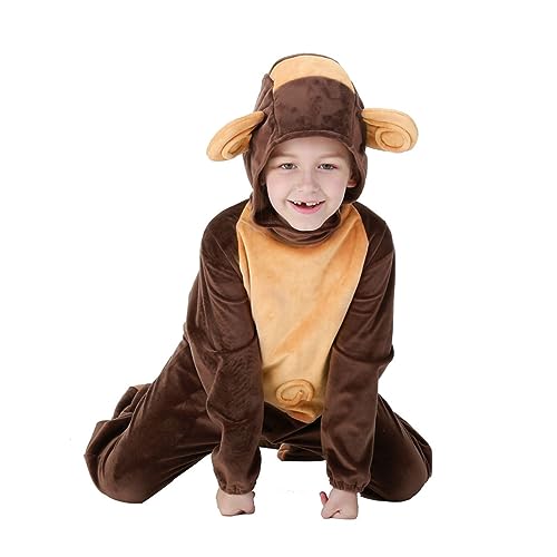minkissy Tier Cosplay Kostüm Für Mädchen Halloween Outfit Im Monkey Für Geburtstagsfeiern Und Rollenspiele Und Für Wiederholte Nutzung von minkissy
