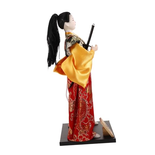 minkissy Traditionelle Japanische Samurai Puppe Dekorative Ninja Figur Japanisches Kunsthandwerk Japanische Deko für Zuhause von minkissy