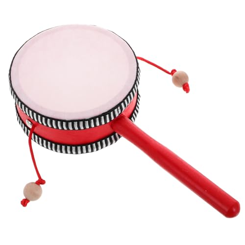 minkissy Traditionelle Kindertrommel Orff Instrument mit Rotierenden Kugeln zum Rhythmischen Pädagogisches Musikspielzeug für Kindergartenkinder Koordination und Gehör von minkissy