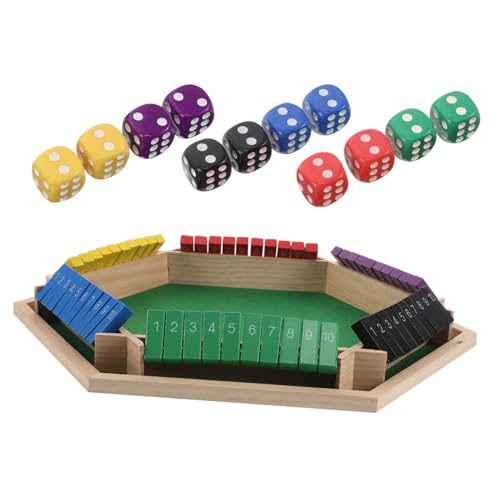 minkissy Tragbarer Sechsseitiger Flip Spieltisch mit Mahjong Spielmatte Vielseitiges Brettspiel Zubehör für Ktv Bars und Soziale Treffen Langlebig und Interaktiv für Lebhafte Partys von minkissy