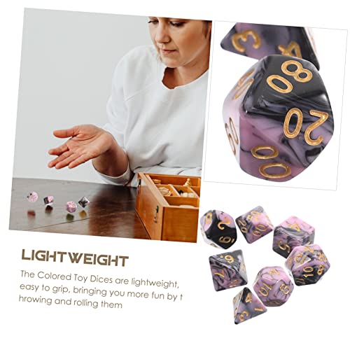 minkissy Tragbares Verschleißfestes Teiliges Bunter Mehrseitiger Spielwürfel aus Kleines Leichtes Würfelspielzubehör für Party Brettspiel und Rollenspiel für Freunde und Treffen minkissy Tragbares Verschleißfestes Teiliges Bunter Mehrseitiger Spielwürfel aus Kleines Leichtes Würfelspielzubehör für Party Brettspiel und Rollenspiel für Freunde und Treffen von minkissy