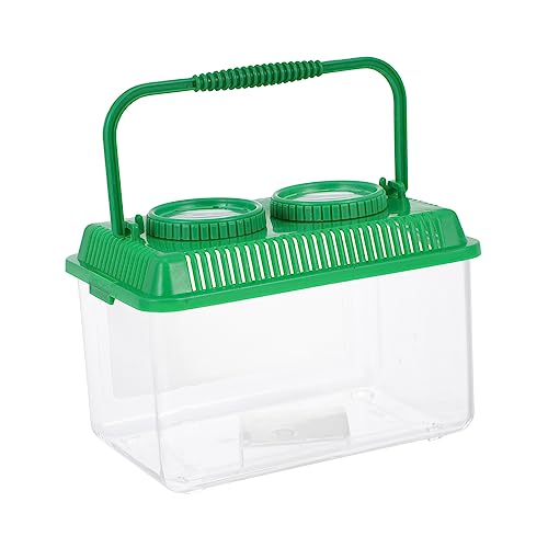 minkissy Transparent Beobachtungsbox mit Lupe für Insekten Tragbare Outdoor Beobachten Hülle Geeignet für Kleine und Insekten Kindersicheres Terrarium zur Insektenerkundung von minkissy