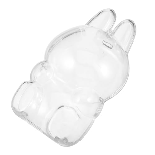 minkissy Transparente Acryl Vitrine für Figuren mit Staubschutz Klare Schutzhaube Modernes Design Einfache für Sammlerstücke und Wohnraumdekoration von minkissy