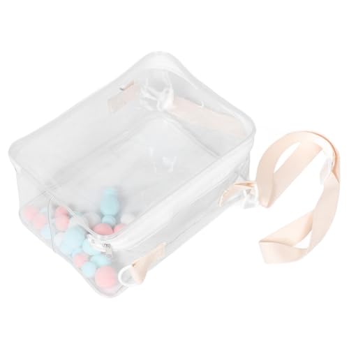minkissy Transparente PVC Puppen Aufbewahrungstasche Große Kapazität mit Schulter Umhängegurt Tragbarer Organizer für Mini Puppen Sammler Reise und Alltag von minkissy