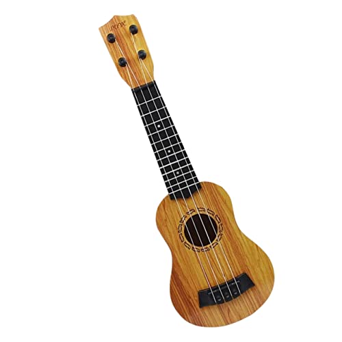 minkissy Ukulele Holzspielzeug Frühe Musikalische Früherziehung Saitiges Lerninstrument Tragbar für Mädchen Jungen Kindergarten von minkissy