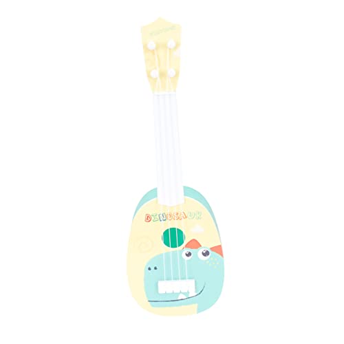 minkissy Ukulele Stabiles Musikinstrument für Junge Mädchen und Jungen Mini Vier Saitig Realistisch Gestaltetes Lernspielzeug Sicher für Frühkindliche Musikalische Entwicklung von minkissy
