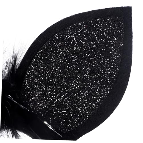 minkissy Unicorn Haarreif Schwarz Party Haarreif Einhorn Cosplay Haarschmuck Rutschfest Leicht für Fasching und Aufführungen von minkissy