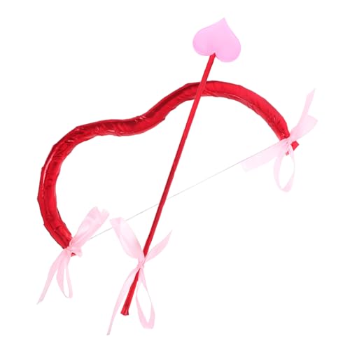 minkissy Valentinstag Cupid Bogen und Pfeile Set Leichtes Cosplay Accessoire für Frauen und Ikonisches Design Perfektes Foto Requisit für Kostümpartys und Rollenspiele von minkissy