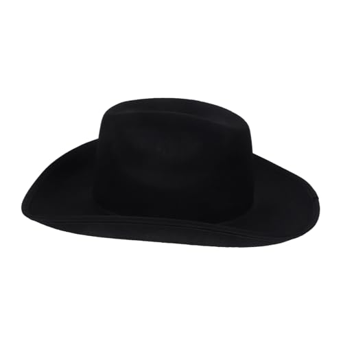 minkissy Verstellbarer Damen Filz Cowboyhut Westernhut Leicht Robust für Party und Alltag Unisex Stil mit Verstellbarem Kordelzug Langlebiges Material Western Kopfbedeckung minkissy Verstellbarer Damen Filz Cowboyhut Westernhut Leicht Robust für Party und Alltag Unisex Stil mit Verstellbarem Kordelzug Langlebiges Material Western Kopfbedeckung von minkissy