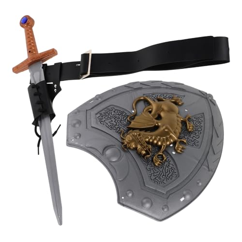 minkissy Viking Schild mit Scheide und Gürtel Handgefertigte Cosplay-rüstung Leichtes Zubehör für Halloween Party und Rollenspiele minkissy Viking Schild mit Scheide und Gürtel Handgefertigte Cosplay-rüstung Leichtes Zubehör für Halloween Party und Rollenspiele von minkissy