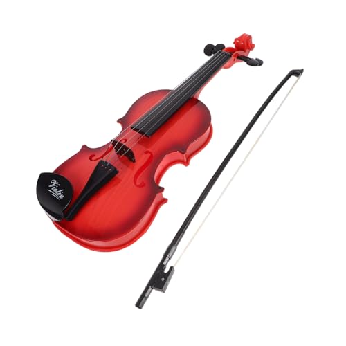 minkissy Violine mit Kolophonium Leichtes Musikinstrument für Anfänger Vintage Design für Musiklernen zu Hause Schule und Kindergarten Fördert Musikalische Entwicklung und Dekoration von minkissy