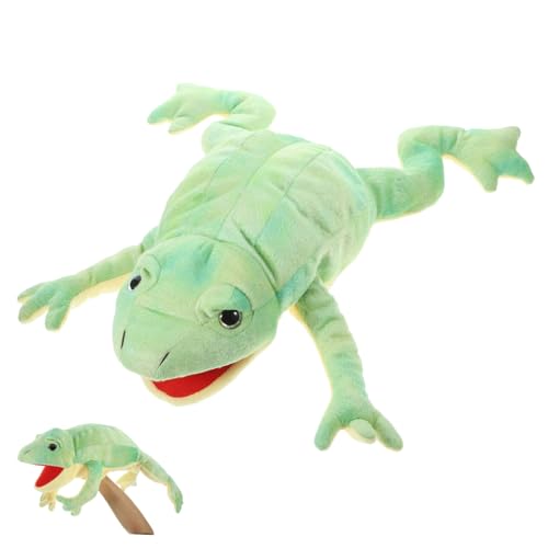 minkissy Weiche Frosch Handpuppe aus Sanftem Material Cartoon Tier Handpuppe für Erwachsene Pädagogisches Kreativität und Hand Auge Koordination für Interaktives Geschichtenerzählen und von minkissy