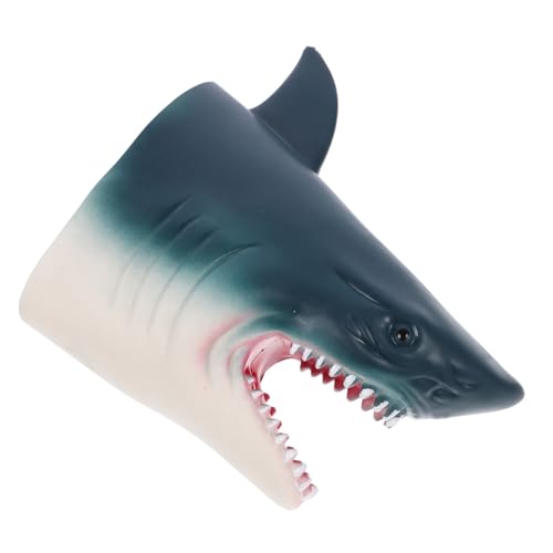 minkissy Weiche Kreative Shark Handpuppe aus Sicherem Gummi Realistische Tier Simulation Interaktives Rollenspiel für Fördert Motorik und Kommunikation von minkissy
