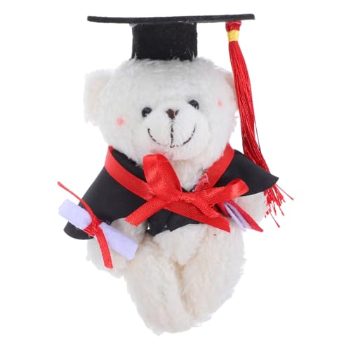 minkissy Weicher Mini Abschlussbär Plüschspielzeug mit Doktorhut Niedliche Dekoration für Kindergarten und College Abschlussfeier als und Party Mitgebsel zur Abschlussfeier von minkissy