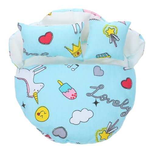minkissy Weicher Puppenschlafsack aus Leicht Anzuziehen Farbecht und Langlebig Passend für Kleine Puppen als Puppenbettwäsche zubehör für Realistisches Puppenhaus Spiel von minkissy