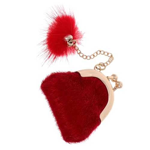 minkissy Weiches Puppen Schmucktäschchen Mini Handtasche für Puppenhaus Vielseitiges Accessoire für Mädchen Dekoratives für Rollenspiele Weicher Roter Plüsch minkissy Weiches Puppen Schmucktäschchen Mini Handtasche für Puppenhaus Vielseitiges Accessoire für Mädchen Dekoratives für Rollenspiele Weicher Roter Plüsch von minkissy