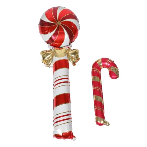 minkissy Weihnachtliche Candy Cane Folienballons Party Deko mit Süßigkeiten Lutscher Große und Kleine Aluminium Luftballons für Weihnachtsbaum Fotorequisiten Vielseitige Weihnachtsdeko minkissy Weihnachtliche Candy Cane Folienballons Party Deko mit Süßigkeiten Lutscher Große und Kleine Aluminium Luftballons für Weihnachtsbaum Fotorequisiten Vielseitige Weihnachtsdeko von minkissy