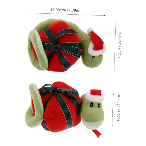 minkissy Weihnachtliche Plüschschlange Kuscheltier Weiches Stofftier Buntes Cartoon Design Gemütlich Zum Für Greifautomaten Geschenkidee Symbol Für Glück Und Freude von minkissy