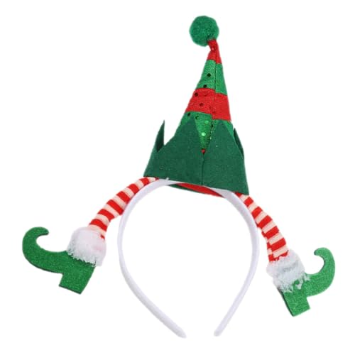 minkissy Weihnachtlicher Haarreif mit Bein und Weihnachtsmütze Handgefertigtes Stirnband für Weihnachtsfeier Festliche Kopfbedeckung Bunte Deko für Party und Kostüm minkissy Weihnachtlicher Haarreif mit Bein und Weihnachtsmütze Handgefertigtes Stirnband für Weihnachtsfeier Festliche Kopfbedeckung Bunte Deko für Party und Kostüm von minkissy