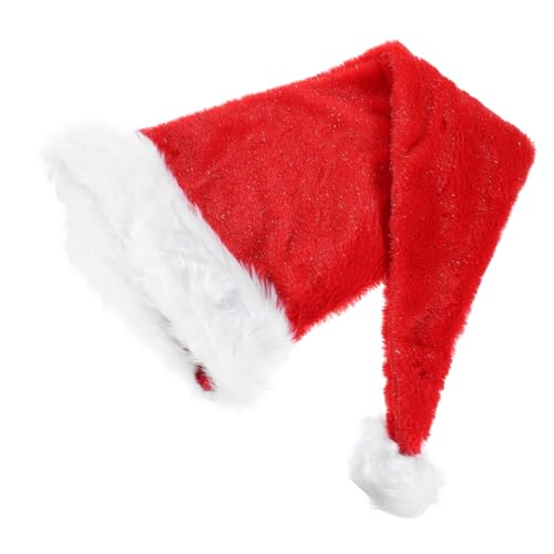 minkissy Weihnachtlicher Santa Hut aus Doppellagigem Warm und Langlebig Unisex Weihnachtsmütze für Erwachsene Festlicher Kopfschmuck für Weihnachtsfeiern und Kostüme minkissy Weihnachtlicher Santa Hut aus Doppellagigem Warm und Langlebig Unisex Weihnachtsmütze für Erwachsene Festlicher Kopfschmuck für Weihnachtsfeiern und Kostüme von minkissy