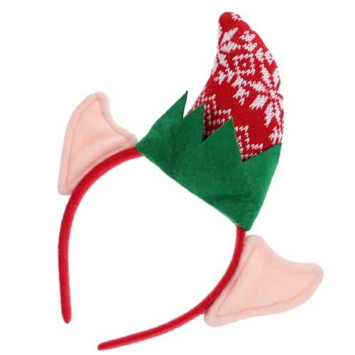 minkissy Weihnachtliches Rentiergeweih Stirnband Haarschmuck Weihnachtskopfschmuck Partydeko für Erwachsene Festliches Xmas Kostüm Zubehör von minkissy