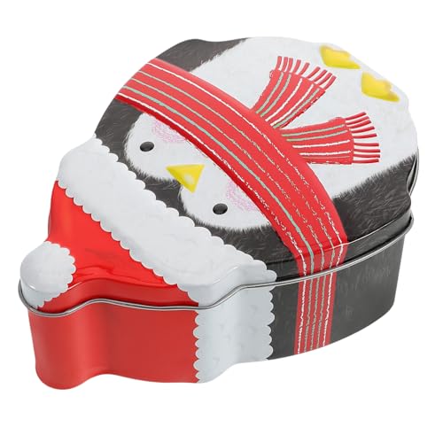 minkissy Weihnachtsdose aus Blech im Pinguin Design Leere Geschenkbox für Süßigkeiten Aufbewahrung für Festliche Anlässe Robustes Eisenmaterial Viel für Snacks minkissy Weihnachtsdose aus Blech im Pinguin Design Leere Geschenkbox für Süßigkeiten Aufbewahrung für Festliche Anlässe Robustes Eisenmaterial Viel für Snacks von minkissy