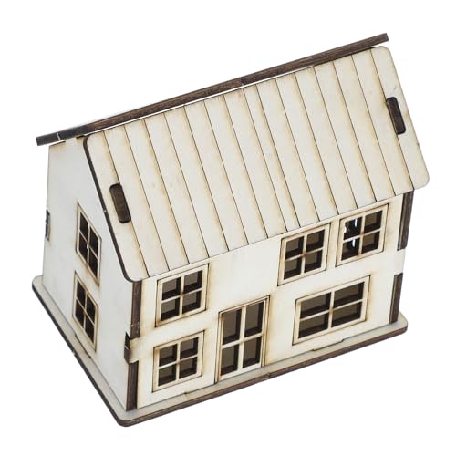 minkissy Weihnachtshaus aus Holz Fertiges Deko Modell für Szenen Miniaturhaus für Bastelprojekte Holzpuzzle Beige ohne Montage Erforderlich minkissy Weihnachtshaus aus Holz Fertiges Deko Modell für Szenen Miniaturhaus für Bastelprojekte Holzpuzzle Beige ohne Montage Erforderlich von minkissy
