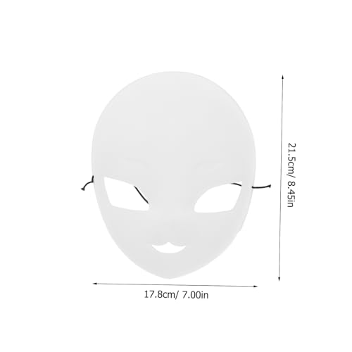 minkissy Weiße DIY Maske aus Dickem Kunststoff Leere Vollgesichtsmaske für Halloween Cosplay Karneval Bemalbare Blanko Maskerade Maske für Kreative Kostüme und Party Requisiten minkissy Weiße DIY Maske aus Dickem Kunststoff Leere Vollgesichtsmaske für Halloween Cosplay Karneval Bemalbare Blanko Maskerade Maske für Kreative Kostüme und Party Requisiten von minkissy