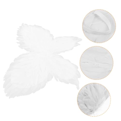 minkissy Weiße Schmetterlingsflügel für Mädchen Leichtes Kostüm Flügelprop für Cosplay Festival Party und Bühnenauftritte Charmantes Accessoire für Kleine Feen und Engel von minkissy