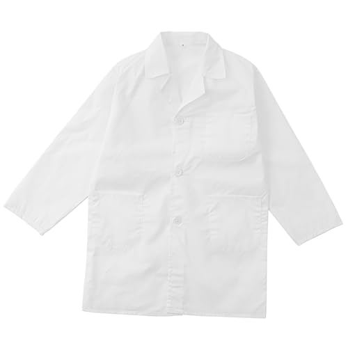 minkissy Weißer Kittel für Cosplay Jungs Karriere-Rollenspielkostüm Wissenschaftlermantel für Wissenschaftler Kostüm Kindermantel Baumwollmischung minkissy Weißer Kittel für Cosplay Jungs Karriere-Rollenspielkostüm Wissenschaftlermantel für Wissenschaftler Kostüm Kindermantel Baumwollmischung von minkissy