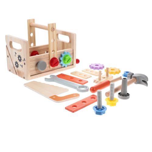 minkissy Werkzeugkoffer Set mit Interaktiven Werkzeugspielzeugen Pädagogisches Bastelset für Jungen und Mädchen Fördert Kreativität und Handwerkliches Interesse für Geburtstag und von minkissy
