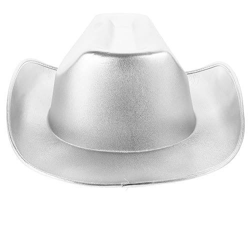 minkissy Western Cowboy Hut mit Glitzer für Partys Goldene Cowgirl Mütze für Hochzeiten Halloween und Kostümpartys Unisex Leicht und Strapazierfähig von minkissy