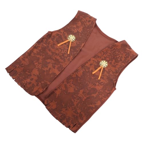 minkissy Western Kinderweste Cowboy Kostüm Zubehör für Karneval Festival Party Verkleidung Wildwest Westernstyle für Jungen und Mädchen von minkissy