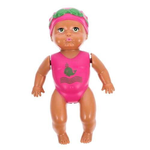 minkissy Wind Up Schwimmende Puppe Wasserdichtes Badespielzeug für Kleinkinder Mini Aufziehspielzeug für Pool Badewanne für Sommer von minkissy