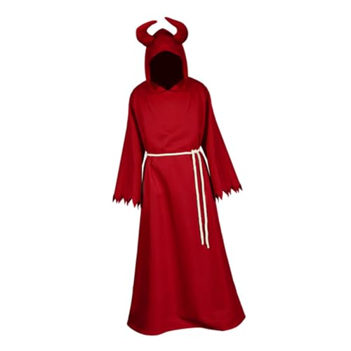 minkissy Xl Roter Lord Kostüm Robe Halloween Teufel Kostüm Robe für Erwachsene Cosplay Verkleidung Karneval Party minkissy Xl Roter Lord Kostüm Robe Halloween Teufel Kostüm Robe für Erwachsene Cosplay Verkleidung Karneval Party von minkissy