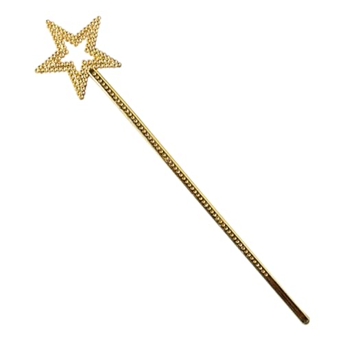 minkissy Zauberstab Mädchen Feenflügel Kleinkind Kinderparty Zauberstäbe Kleines Leuchtendes Kostüm Glitzer Feenstab Requisiten Feenstab Engel Feenstab Feenstäbe Kunststoff Golden von minkissy