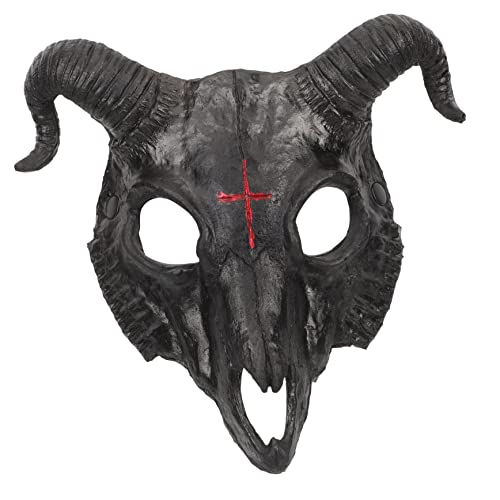 minkissy Ziegenmaske für Halloween Tiermaske mit Einzigartigem Design und Feinen Details Passend für Karneval und Partys für Erwachsene von minkissy
