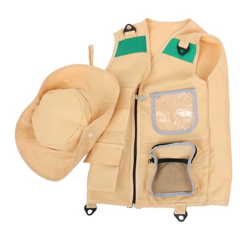 minkissy mit Verstellbarer Weste und Hut Leichtes Outdoor Kostüm für Jungen und Mädchen Bequemes Explorer Outfit für Rollenspiele und Sommeraktivitäten minkissy mit Verstellbarer Weste und Hut Leichtes Outdoor Kostüm für Jungen und Mädchen Bequemes Explorer Outfit für Rollenspiele und Sommeraktivitäten von minkissy
