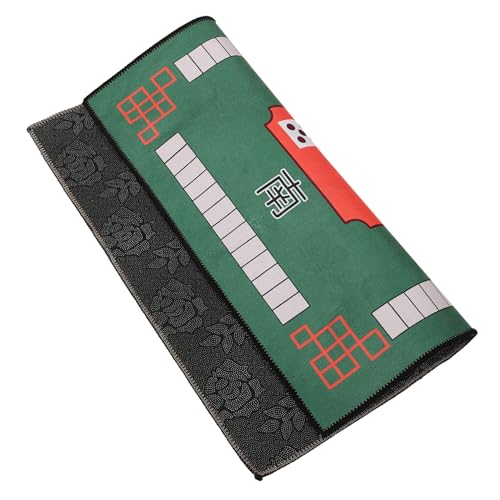 minkissy rutschfeste Dicke Mahjong Tischdecke mit Klassischem Chinesischem Design Geräuschdämpfend Vielseitig für Poker Würfelspiele Heim und Hotelgebrauch Geeignet von minkissy