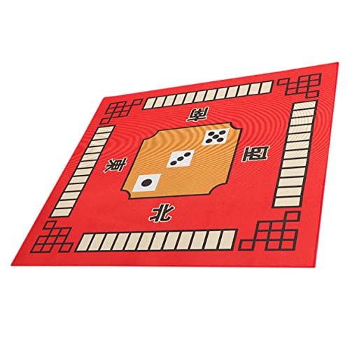 minkissy rutschfeste Quadratische Mahjong Tischmatte mit Geräuschdämpfung Dicke Spieltischdecke für Mahjong Poker und Würfelspiele Abrollbar Geräuschreduzierend rutschfest Tischschutz für von minkissy