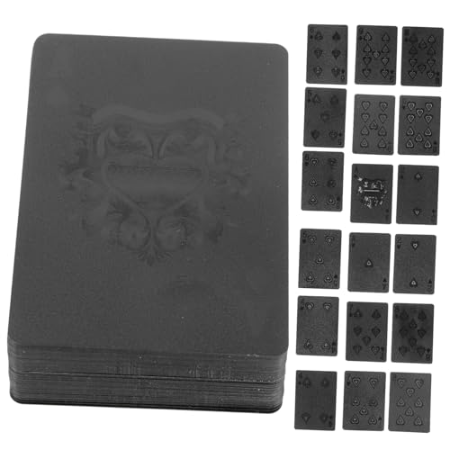 minkissy wasserdichte Pokerkarten aus Kunststoff mit Kreativem Design Robust Leicht und Kompakt für Outdoor Spiele und Geselliges Kartenspiel Umgebung von minkissy