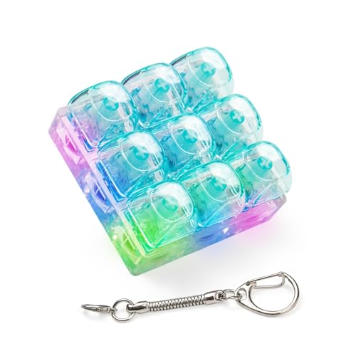 Tastatur-Fidget-Spielzeug – Fidget-Schlüsselanhänger mit LED-Licht-Taste, grüne Tastatur, Clicker, Fidget-Spielzeug für Erwachsene, Stressabbau, Tastatur, Zappelklick Tastatur-Fidget-Spielzeug – Fidget-Schlüsselanhänger mit LED-Licht-Taste, grüne Tastatur, Clicker, Fidget-Spielzeug für Erwachsene, Stressabbau, Tastatur, Zappelklick von mintcaps