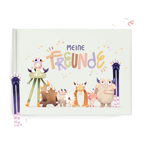 mintkind Freundebuch Grundschule Monster – Kreatives Erinnerungsbuch mit Ausmalbildern, Fragen & Platz für Fotos, Geschenk zur Einschulung Kinder mintkind Freundebuch Grundschule Monster – Kreatives Erinnerungsbuch mit Ausmalbildern, Fragen & Platz für Fotos, Geschenk zur Einschulung Kinder von mintkind