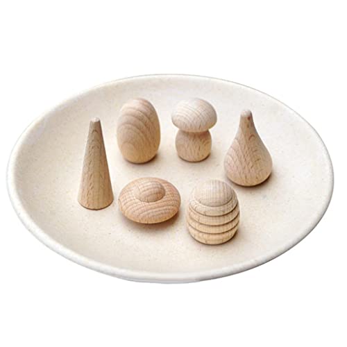 2 x Set mit 24 natürlichen Holzformen, Mini-Holz-Puppen, bereit zum Dekorieren von misppro