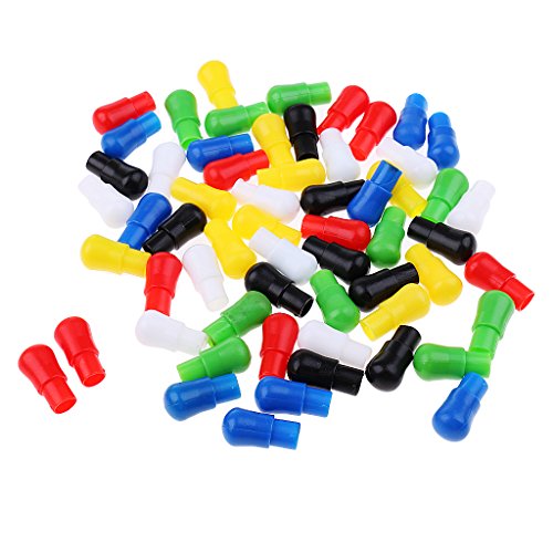 60 Stück 23 mm mehrfarbige Kunststoff-Ersatzklammern für chinesische Dame Brettspiele 60 Stück 23 mm mehrfarbige Kunststoff-Ersatzklammern für chinesische Dame Brettspiele von misppro