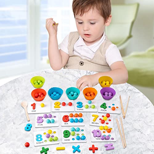 Clip Bead Essstäbchen Wasserfarbe für Früherziehung Multiplayer Kleinkind von misppro