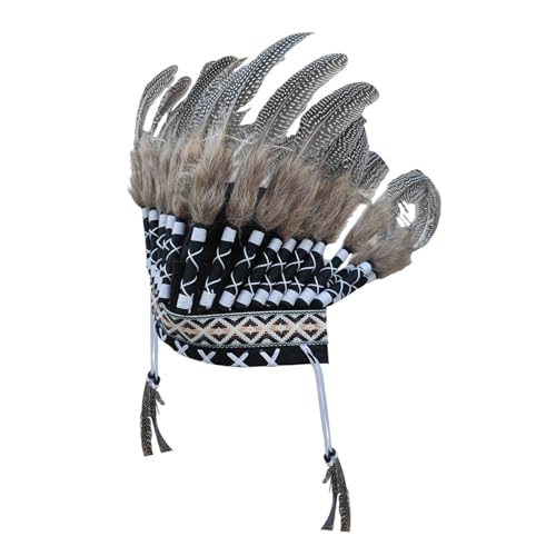 Feder-Stirnband, Haarschmuck für Partys, Versammlungen, Maskerade, Festival, Karneval, Grau Feder-Stirnband, Haarschmuck für Partys, Versammlungen, Maskerade, Festival, Karneval, Grau von misppro