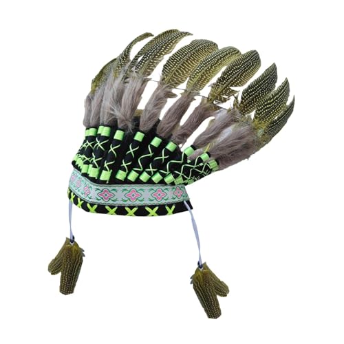 Feder-Stirnband, Haarschmuck für Partys, Versammlungen, Maskerade, Festival, Karneval, Grün Feder-Stirnband, Haarschmuck für Partys, Versammlungen, Maskerade, Festival, Karneval, Grün von misppro