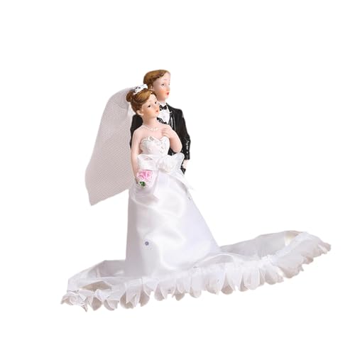 Hochzeitstortenaufsatz, Miniaturfigur Braut und Bräutigam, Kunstharz, Paar, Statue, Skulptur für DIY-Kuchendekoration, 6 x 4,4 x 13 cm - A Hochzeitstortenaufsatz, Miniaturfigur Braut und Bräutigam, Kunstharz, Paar, Statue, Skulptur für DIY-Kuchendekoration, 6 x 4,4 x 13 cm - A von misppro