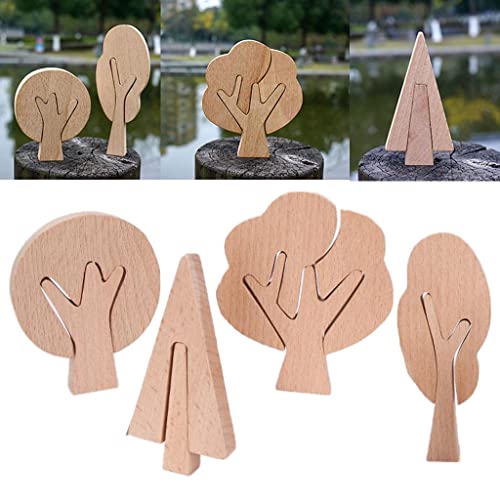 Kinder DIY bemalte Holzbäume Ornament Spielzeug Geschenke Zuhause Tischdekoration von misppro